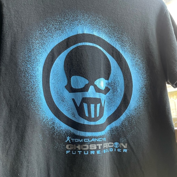 Men’s 2012 Tom Clancys ghost recon future soldier black graphic short sleeve tee - Picture 5 of 12